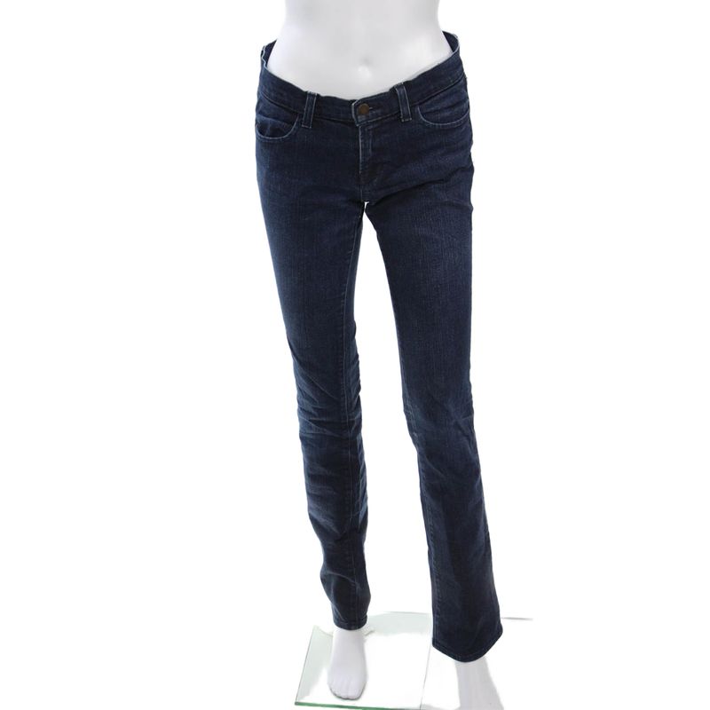 J Brand Womens Bootcut Straight Jeans Dark Blue Denim High Rise Size 27